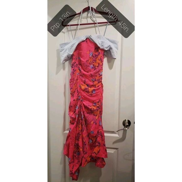 Tanya Taylor Falling Floral Silk Virginia Dress size‎ 2 MSRP $595 NWT - Picture 4 of 10